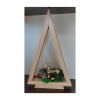 Choinka prosta z drewna naturalnego 37,5cm